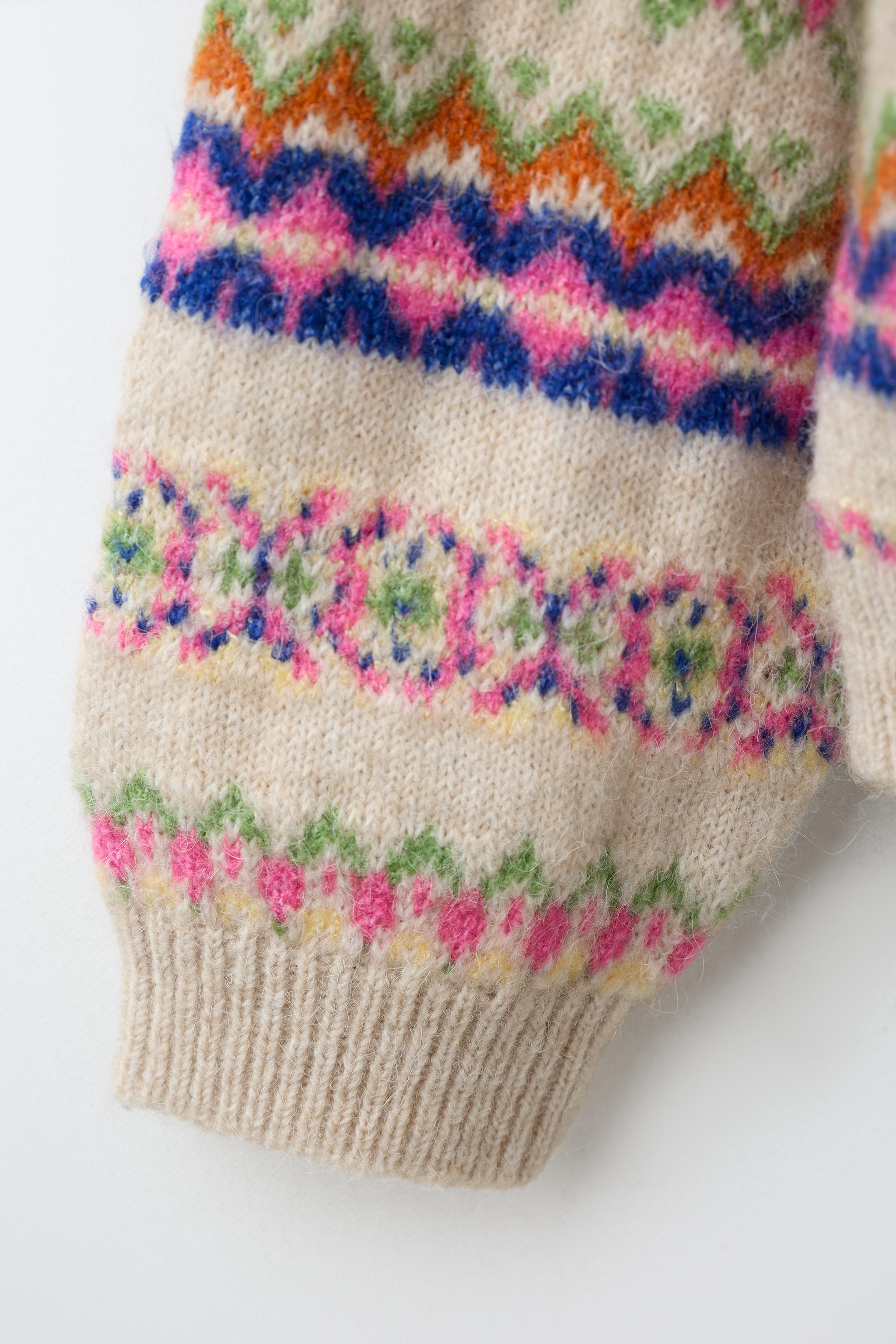 GILET EN MAILLE JACQUARD