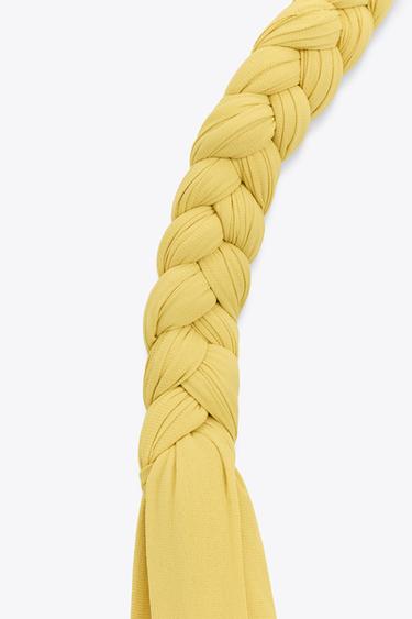 TURBAN TRESSÉ ÉDITION LIMITÉE - Jaune citron de Zara - Image 3