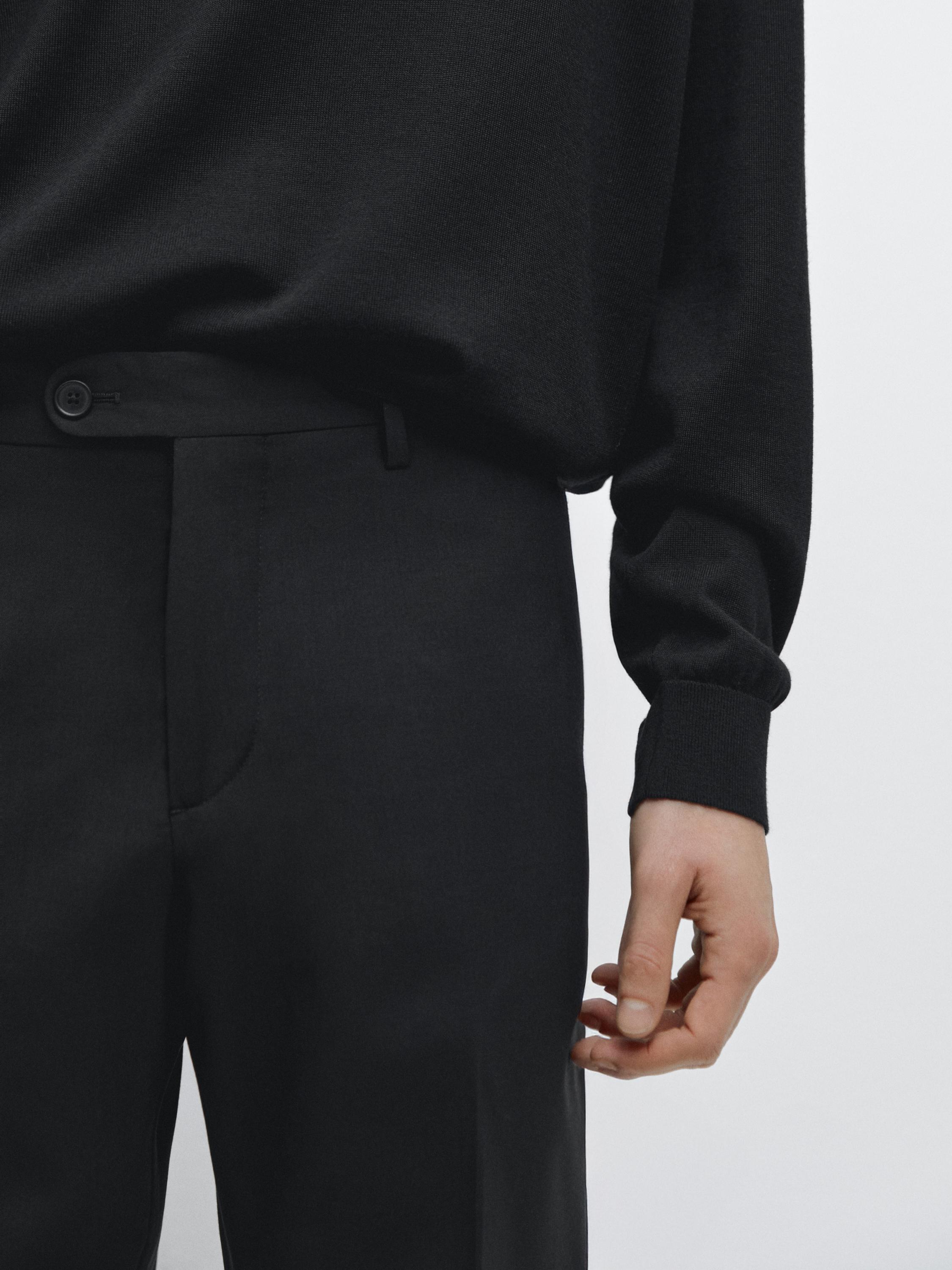 100% wool suit pants