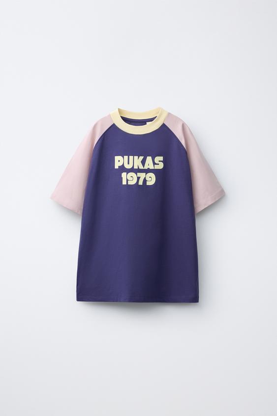 PUKAS SURF RAGLAN SLEEVE T-SHIRT - Blue de Zara - Imagen 0