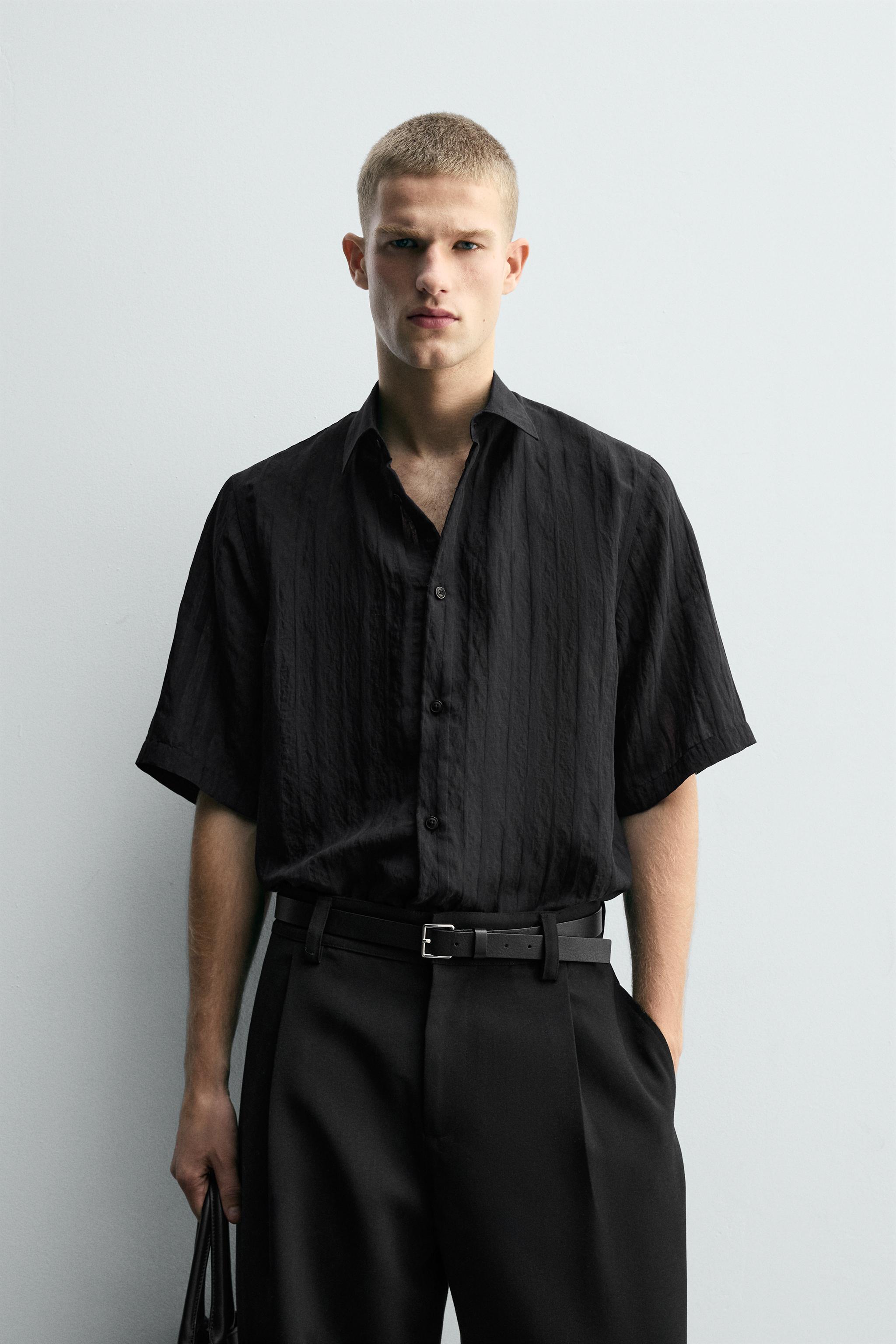 RELAXED FIT TEXTURED SHIRT