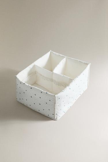 LEAF PRINT COTTON BABY ORGANISER - Ecru by Zara - Image 1