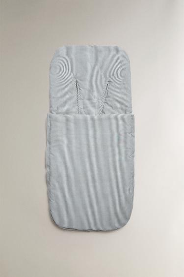 Zara PRUGASTI DŽAK ZA BEBI KOLICA – Siva – Slika 0