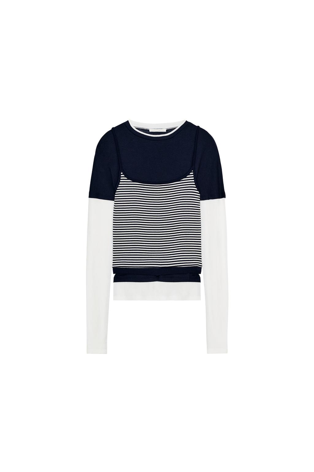 TRIPLE STRIPE EFFECT T-SHIRT - image 3