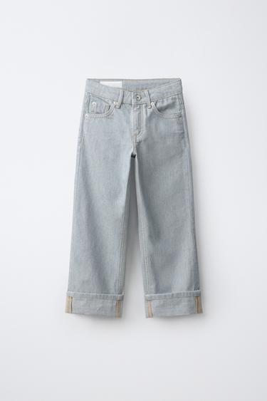 STRAIGHT FIT JEANS - Light blue by Zara