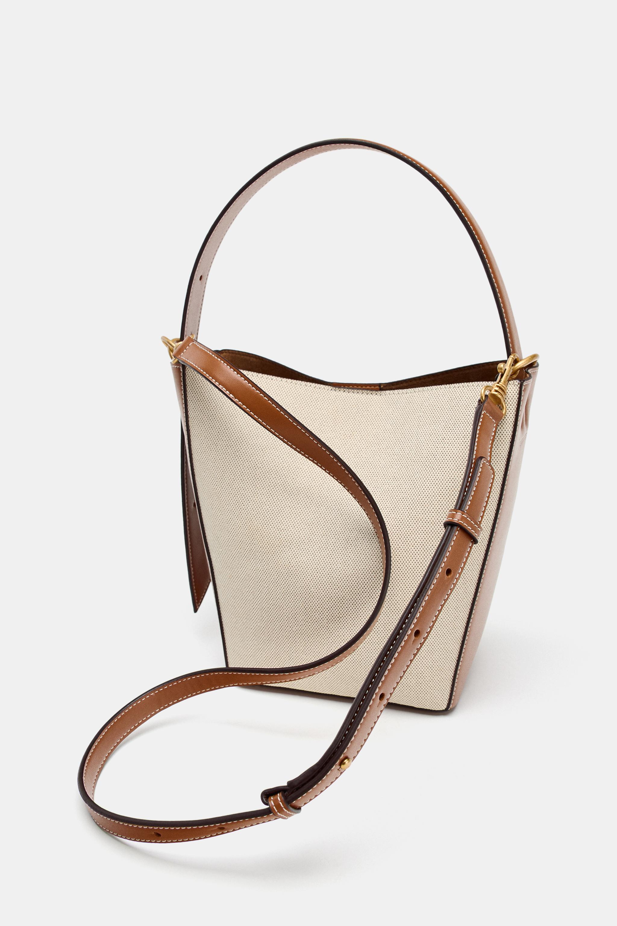 キャンバス地バケットバッグ - エクリュ | ZARA Japan / 日本