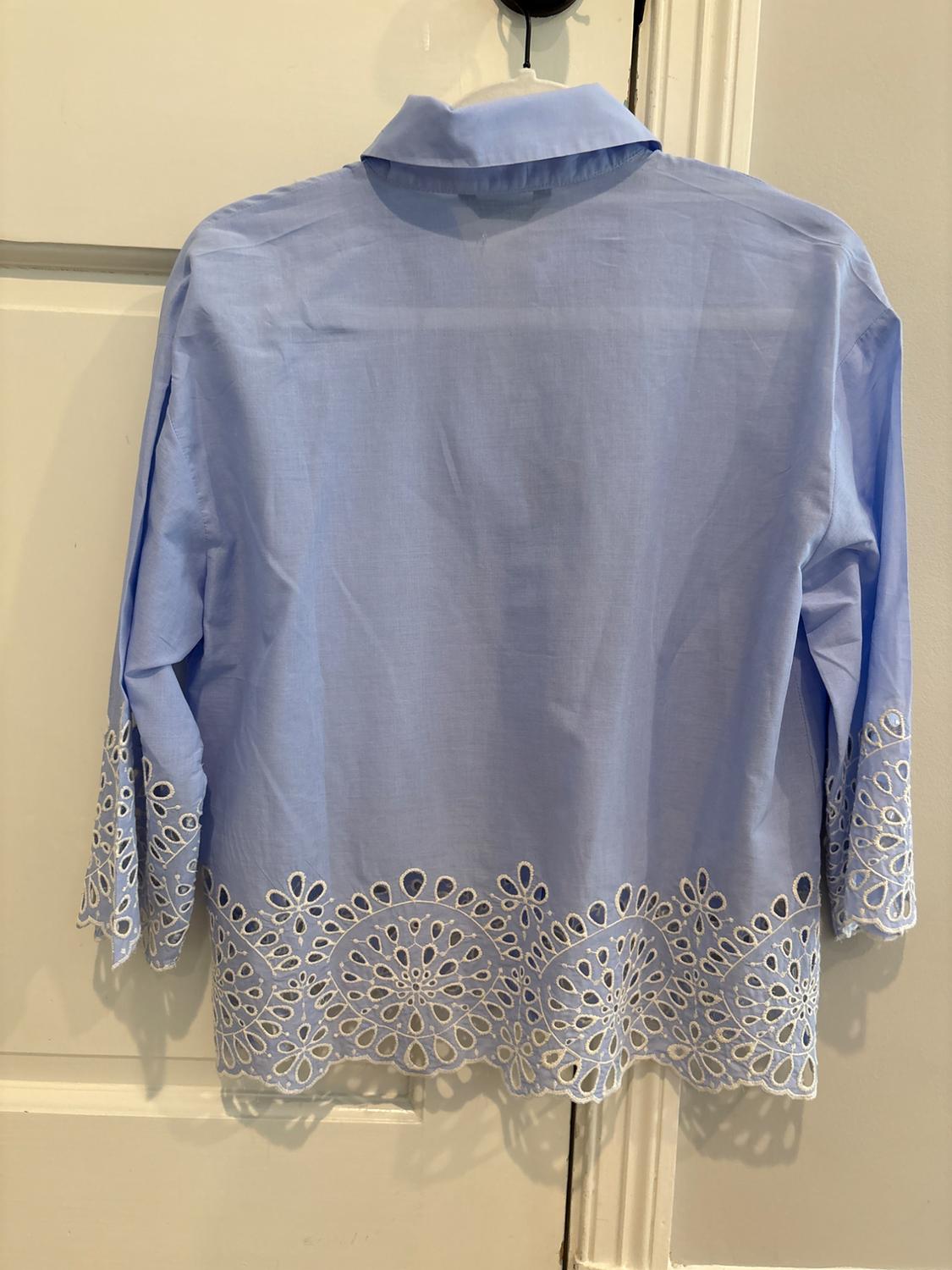 CAMISA POPELÍN BORDADOS PERFORADOS - Image 2