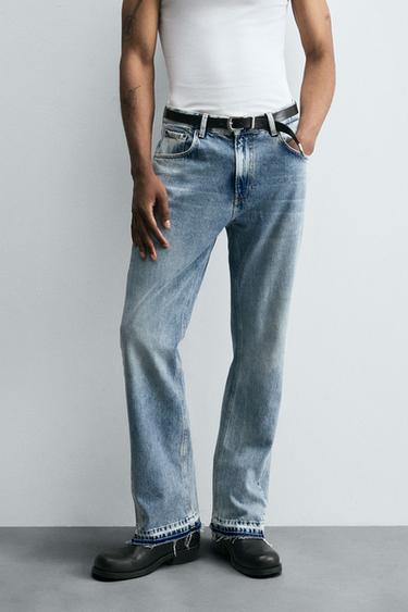 FLARE FIT JEANS - Mid-blue by Zara