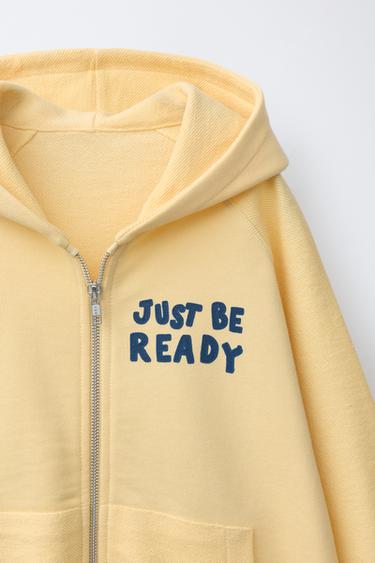 PRINTED HOODIE - Yellow by Zara - Image 2