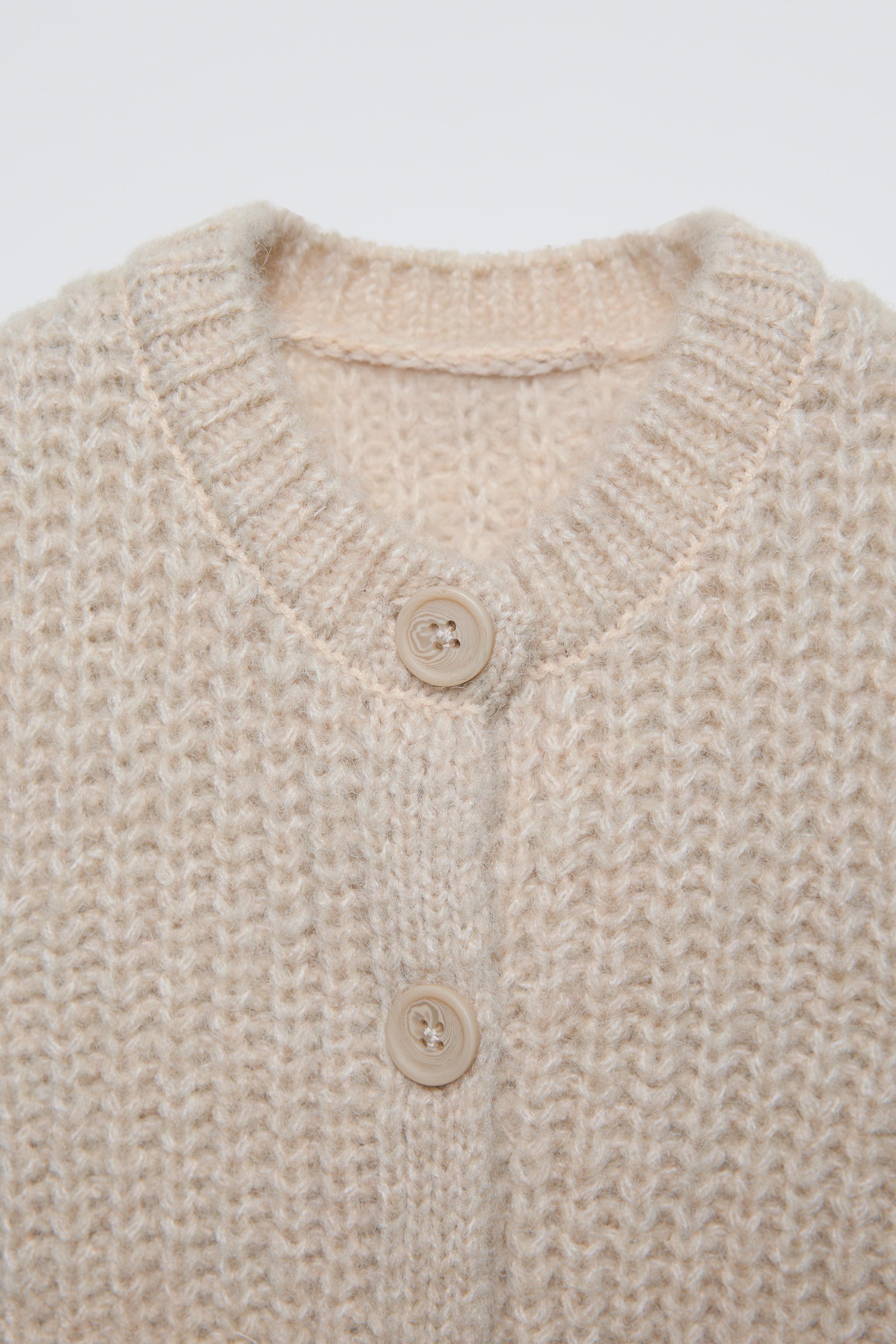 CHUNKY KNIT VEST - Stone | ZARA United States CHUNKY KNIT VEST - Stone | ZARA United States