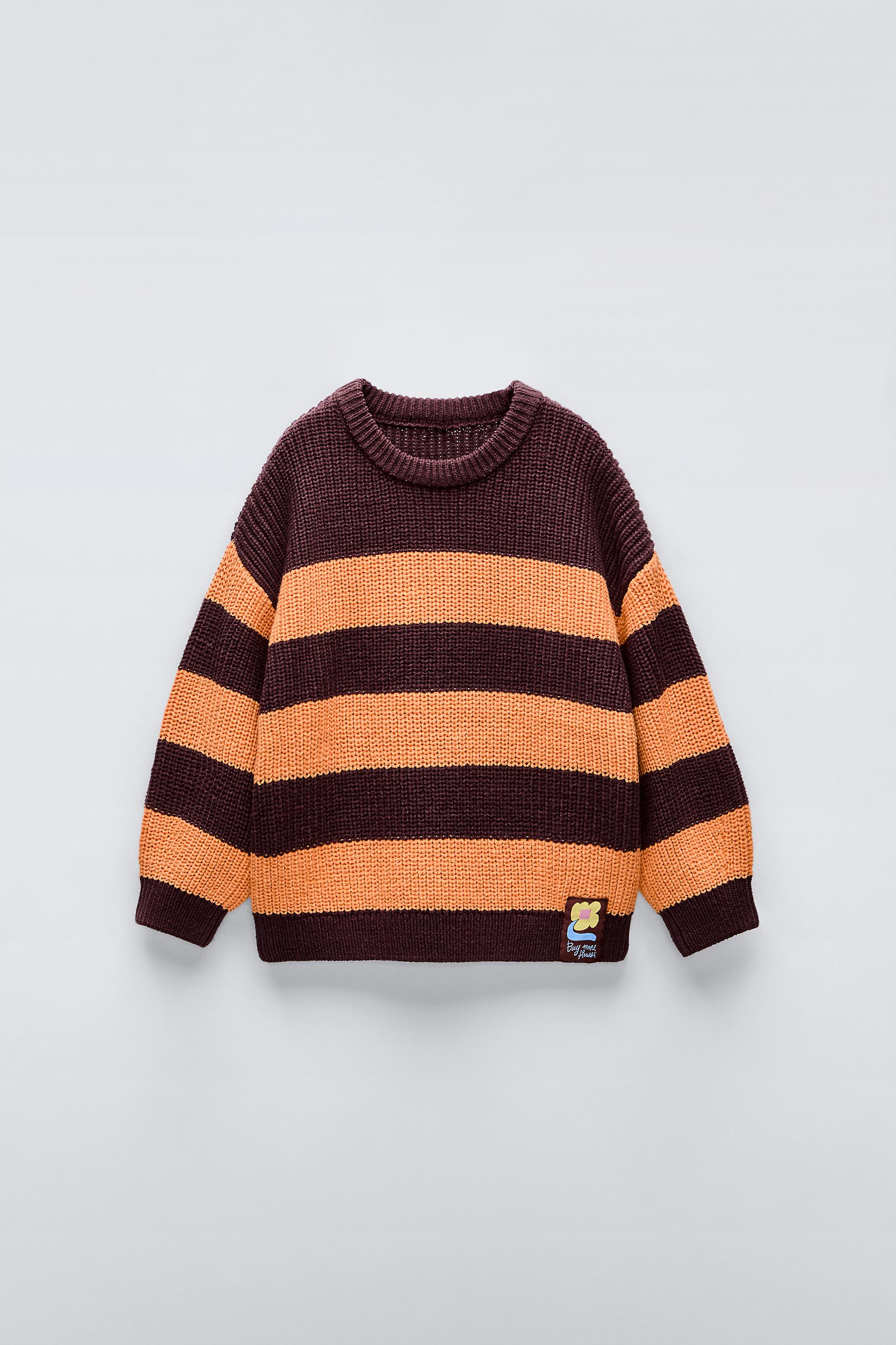 2024 Zara baby STRIPED KNIT SWEATER