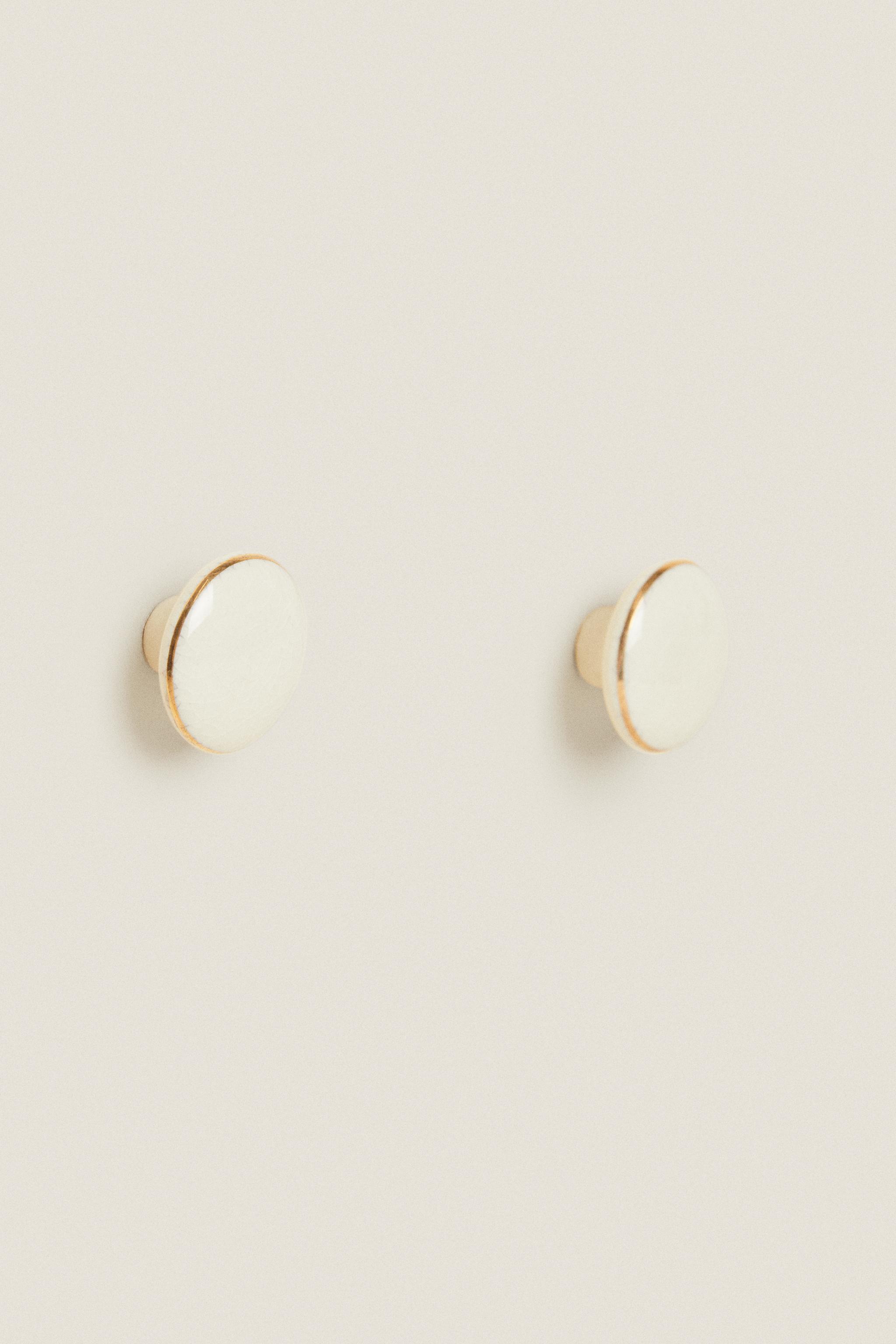 SET OF ROUND CERAMIC KNOBS (SET OF 2)