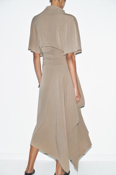 ASYMMETRIC FLOWING SKIRT - Sand by Zara - Image 4