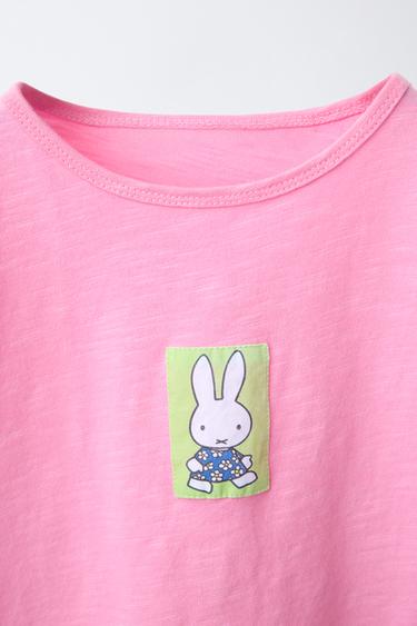 T-SHIRT AVEC PIÈCE MIFFY™ MERCIS BV © - Rose de Zara - Image 2