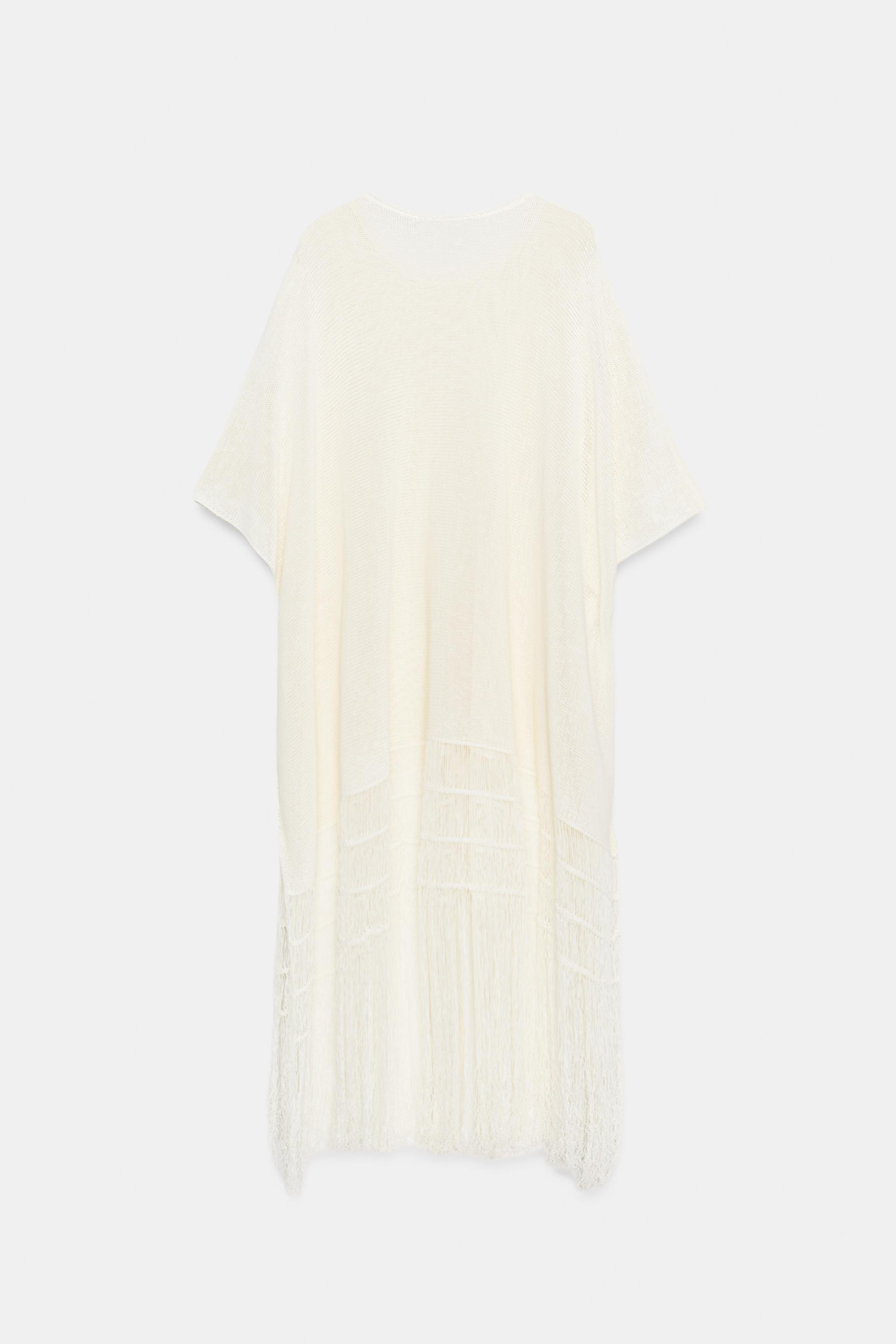 FRINGED KNIT TUNIC