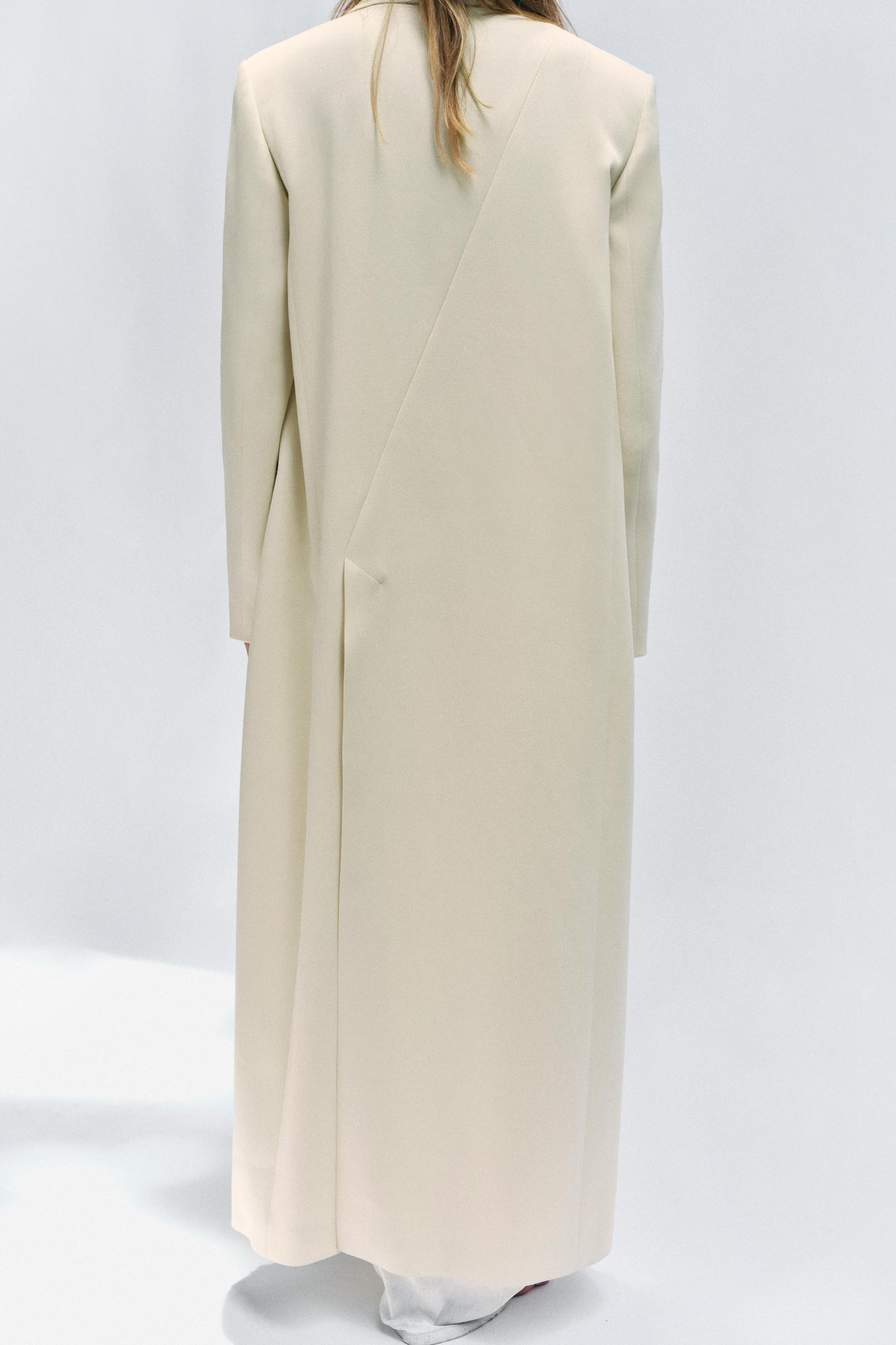 ZW COLLECTION ロング丈フロックコート - バター | ZARA Japan