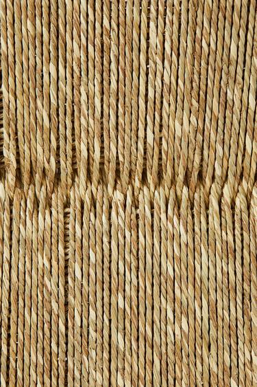 BANC EN FRÊNE ET JONC DE MER - Beige clair de Zara - Image 5