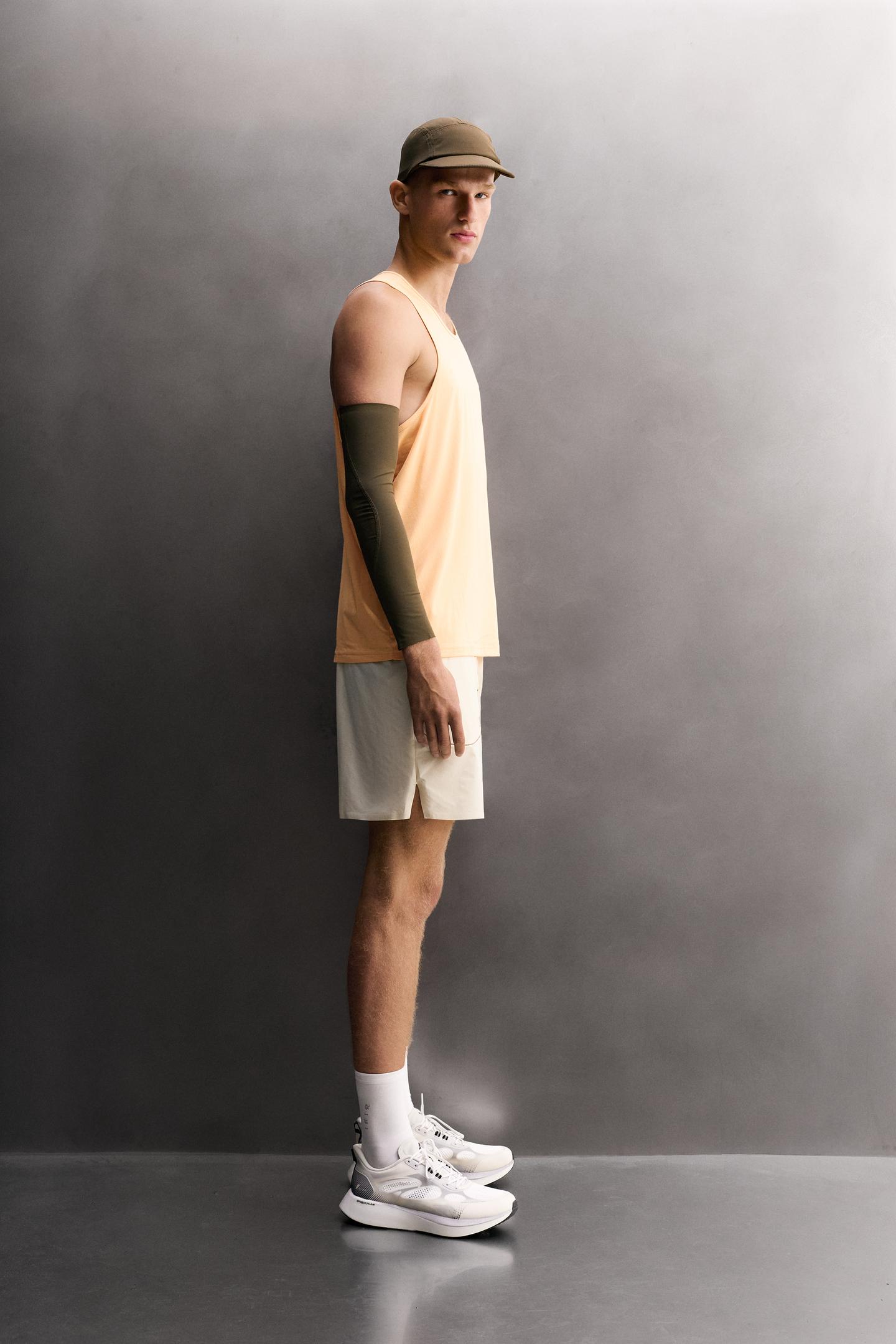 Мужской топ Zara Lightweight Running, цвет: Оранжевый — фото 4