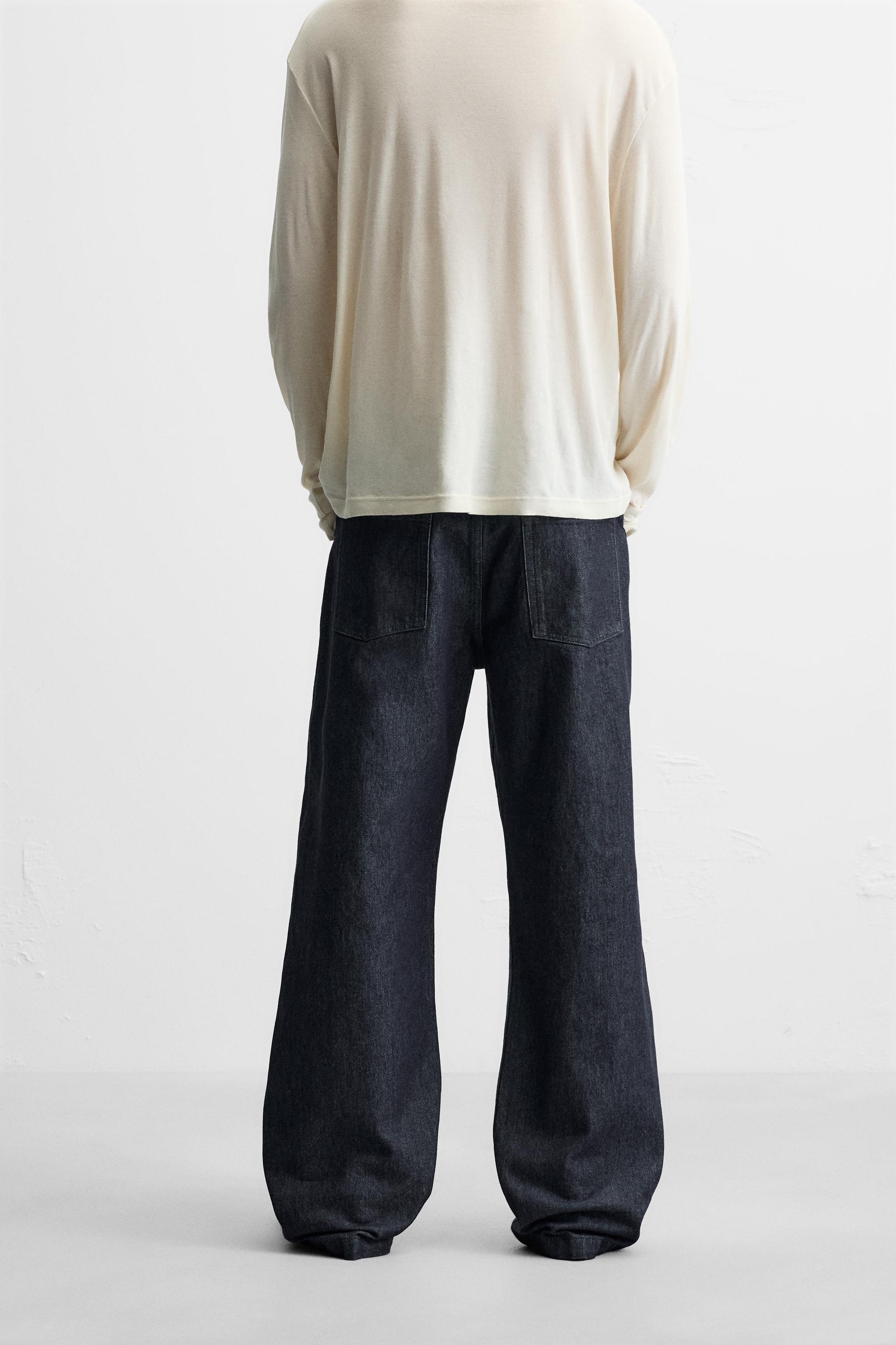 Zara FLARED FIT ZIPPERED JEANS | Bayshore Shopping Centre