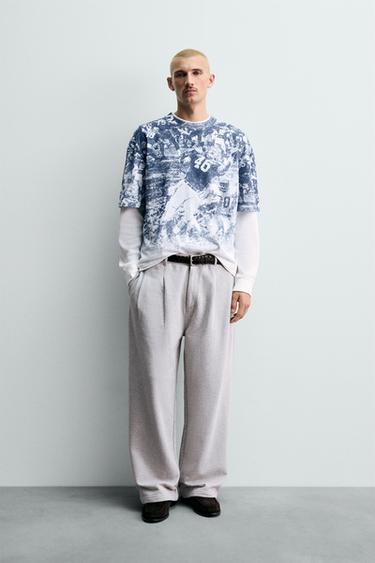CHAMPION ® X ZARA AMERICAN FOOTBALL PRINT T-SHIRT - Printed by Zara - Image 0