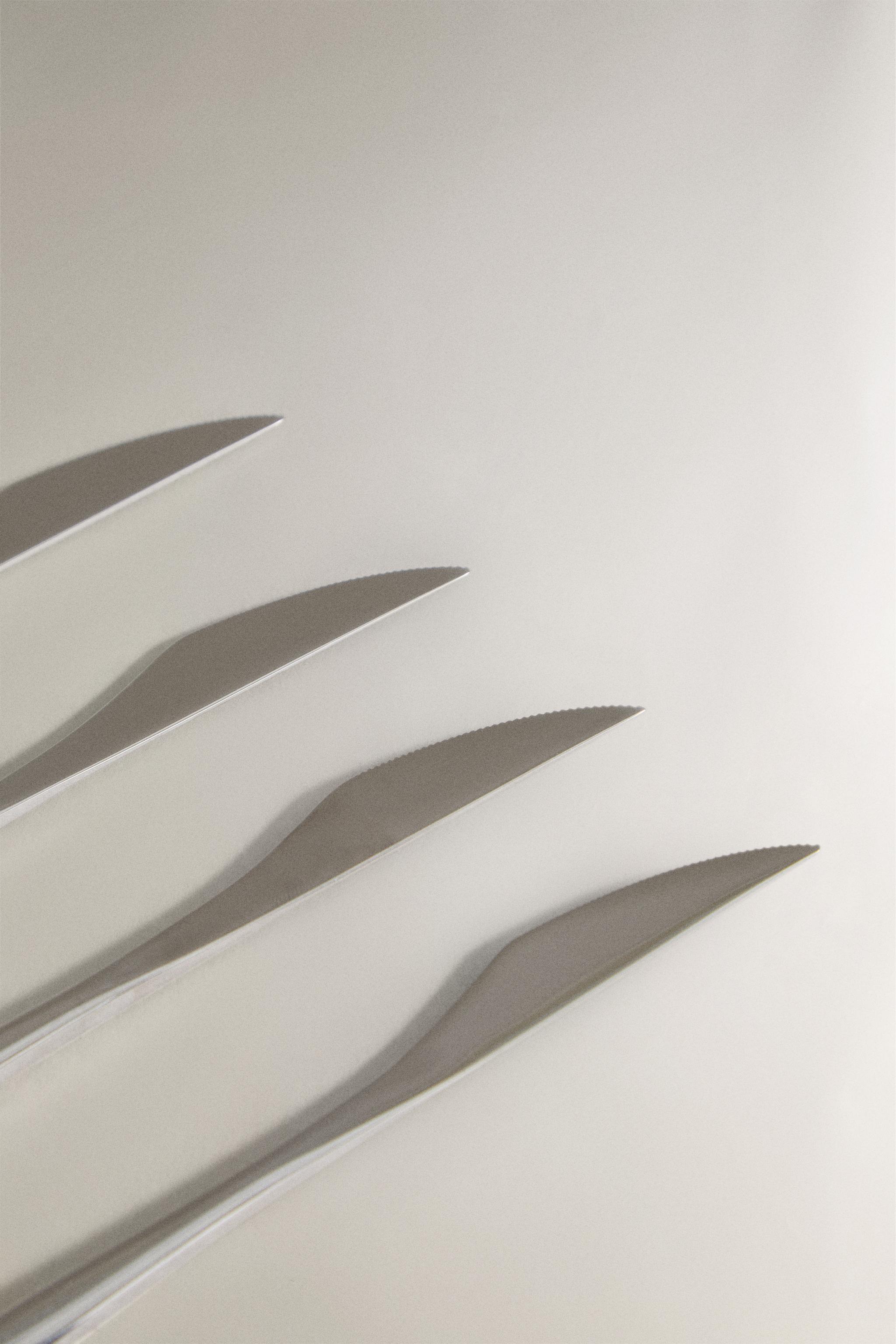 PACK OF KNIVES WITH THIN HANDLES (PACK OF 4) — Steel
