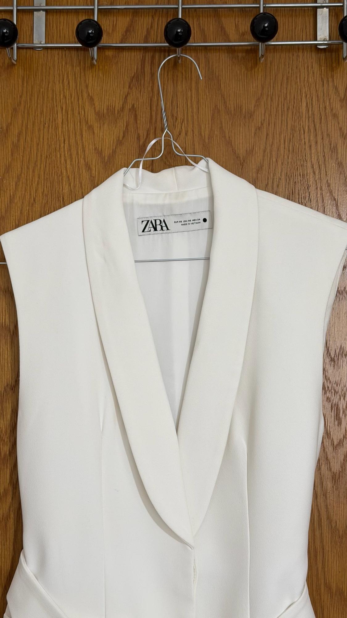 ZW COLLECTION WAISTCOAT WITH TUXEDO-STYLE COLLAR - Image 2