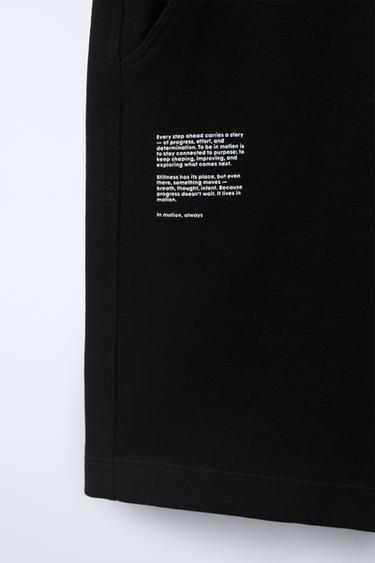 SHORT CARGO SPORT - Noir de Zara - Image 3
