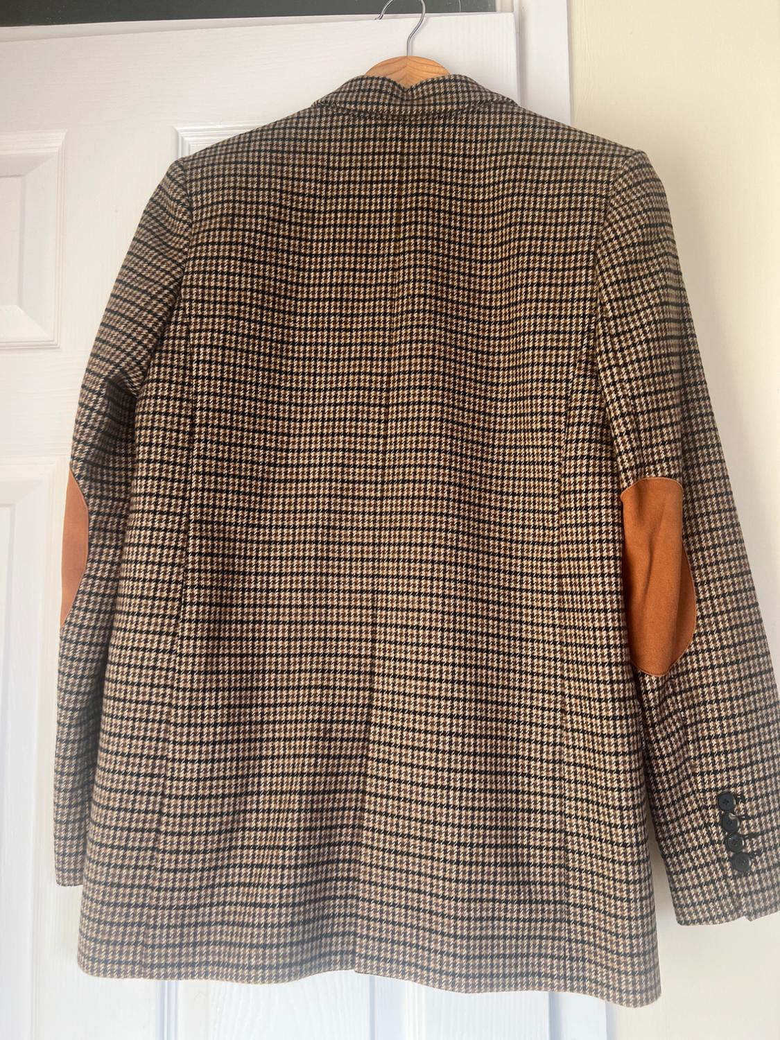 WOOL BLEND BLAZER WITH ELBOW PATCHES - Image 2