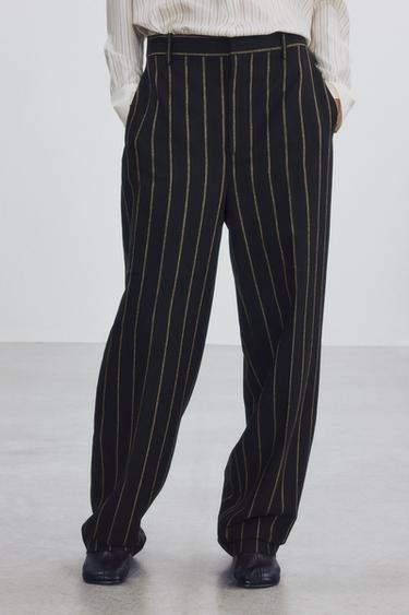 STRIPED ZW COLLECTION pants — Brown 2