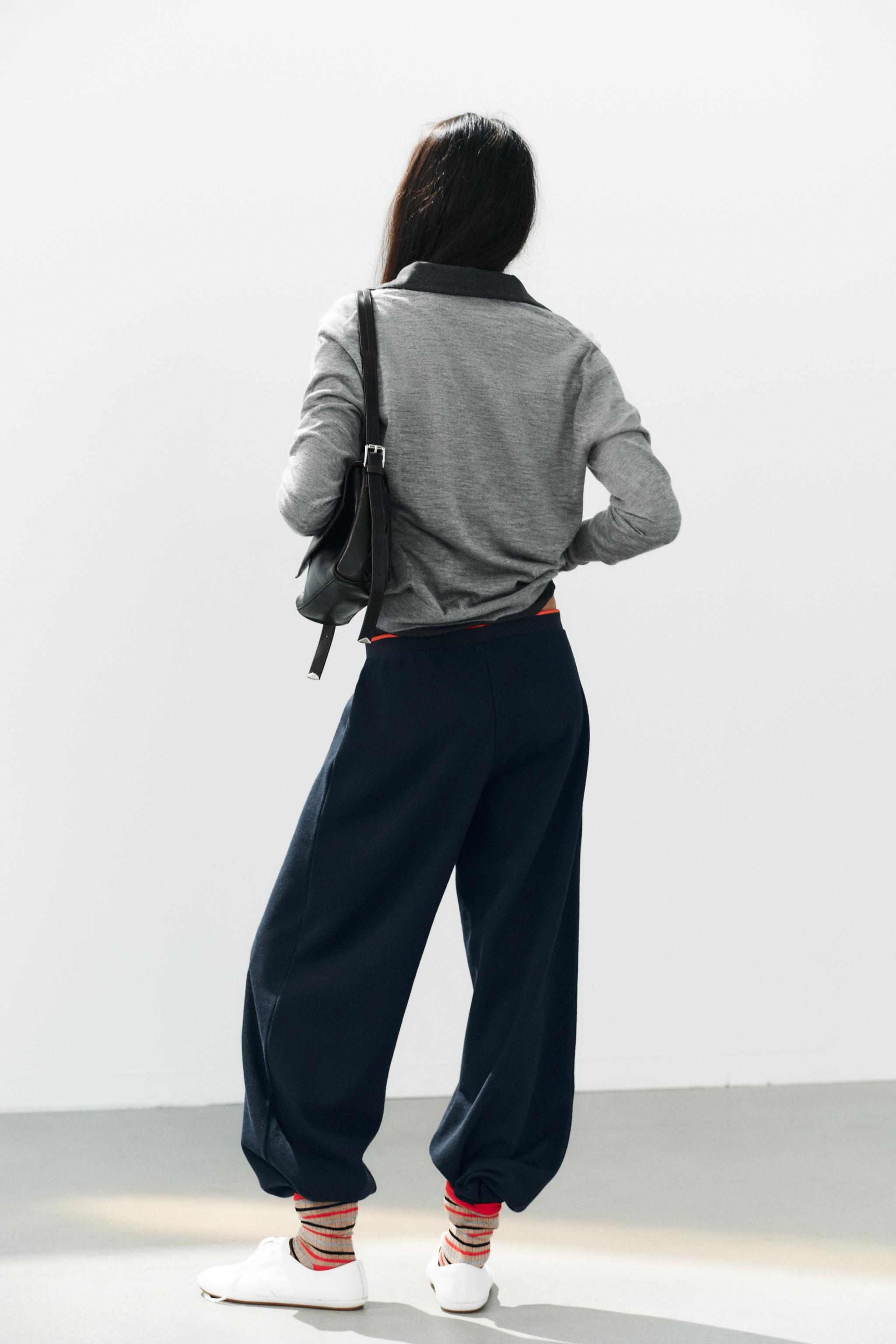 SOFT CONTRAST-STRIPE PANTS - thumbnail 5