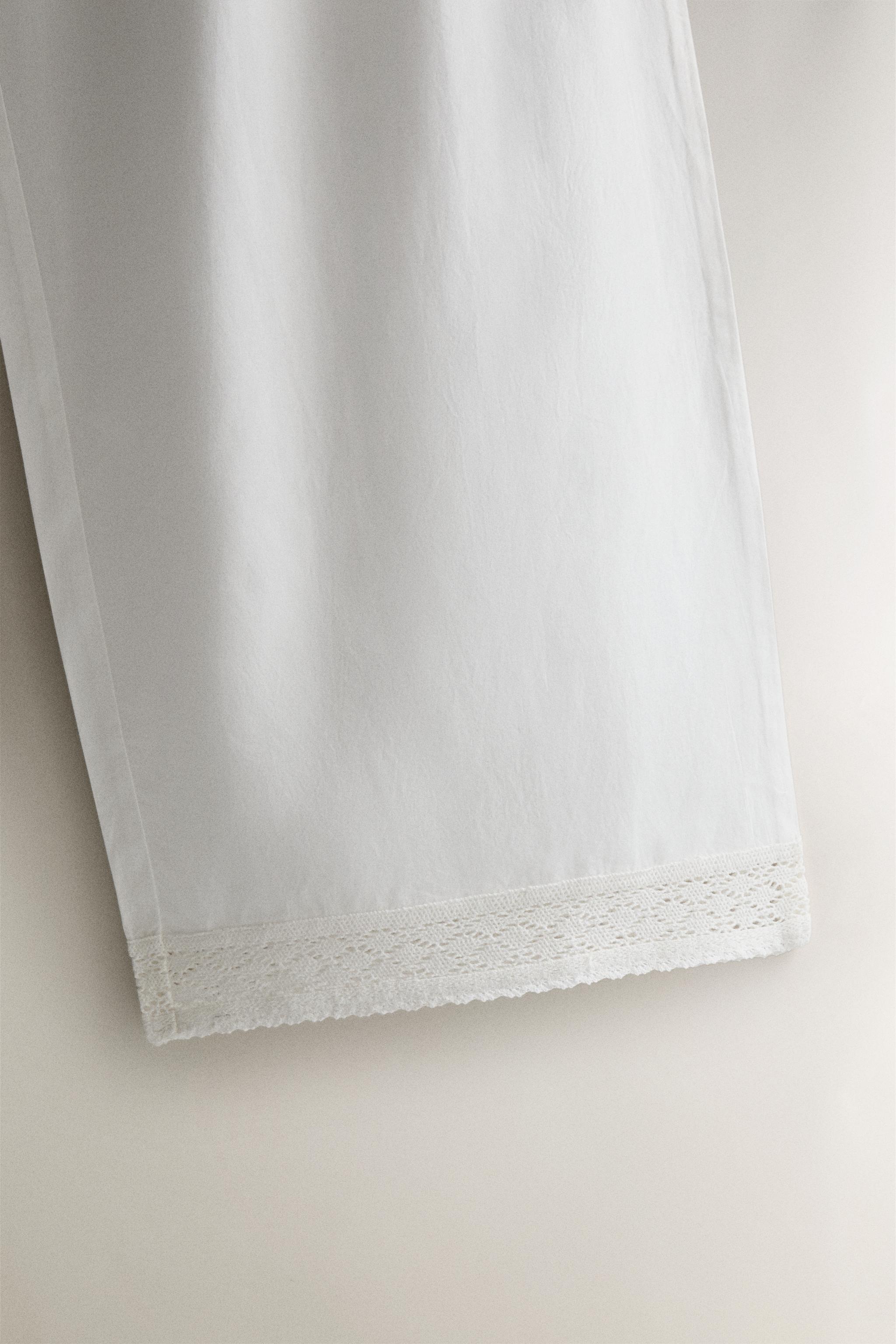 COTTON LACE PANTS