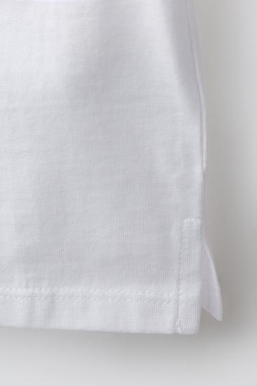 T-SHIRT CŒUR APPLIQUÉ - Blanc de Zara - Image 3