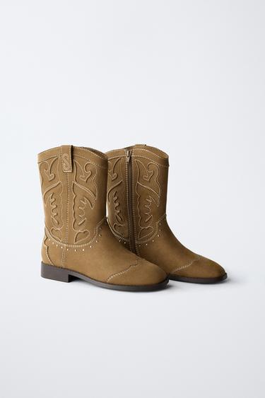 COWBOY BOOTS - Brown by Zara