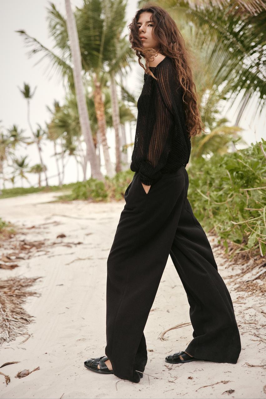 Zara woman Slack work pants black, Women's Fashion, Bottoms, Other