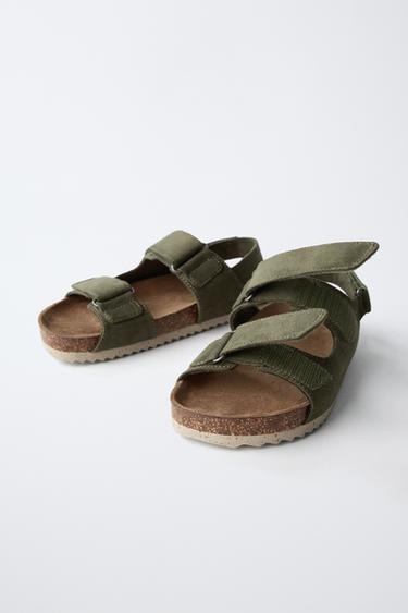 STRAPPY SANDALS - Khaki Green by Zara - Image 2