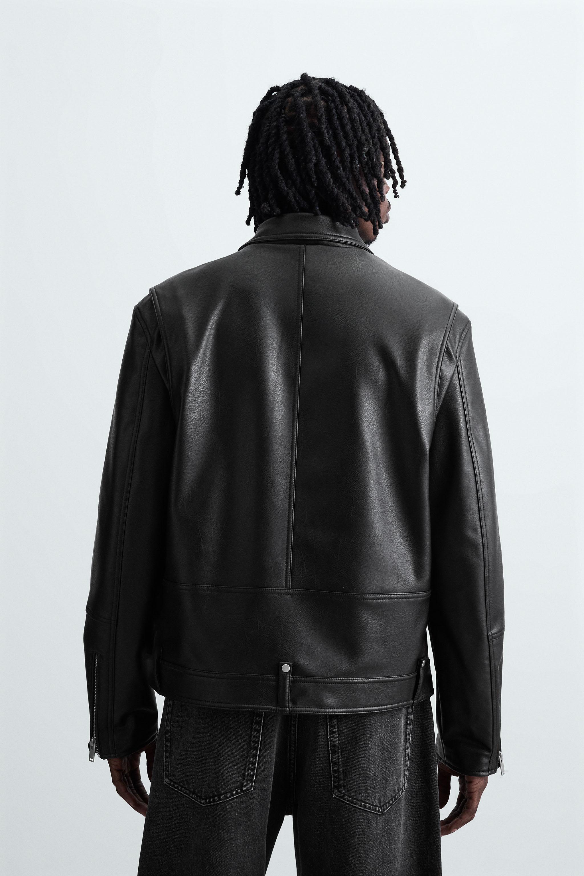 FAUX LEATHER BIKER JACKET - Black | ZARA United States