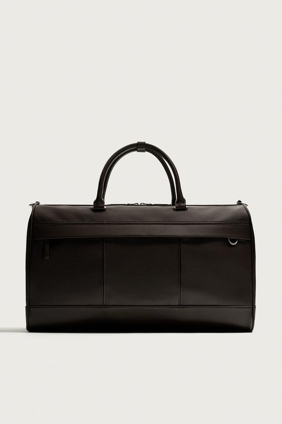 SAC DE VOYAGE TEXTURÉ - Marron de Zara - Image 2