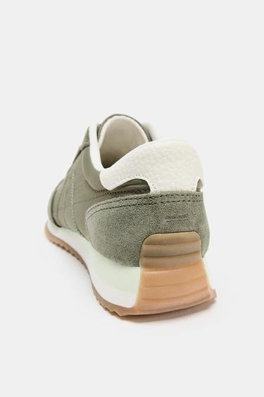 SOFT RUNNING SHOES - Khaki Green by Zara - Image 3