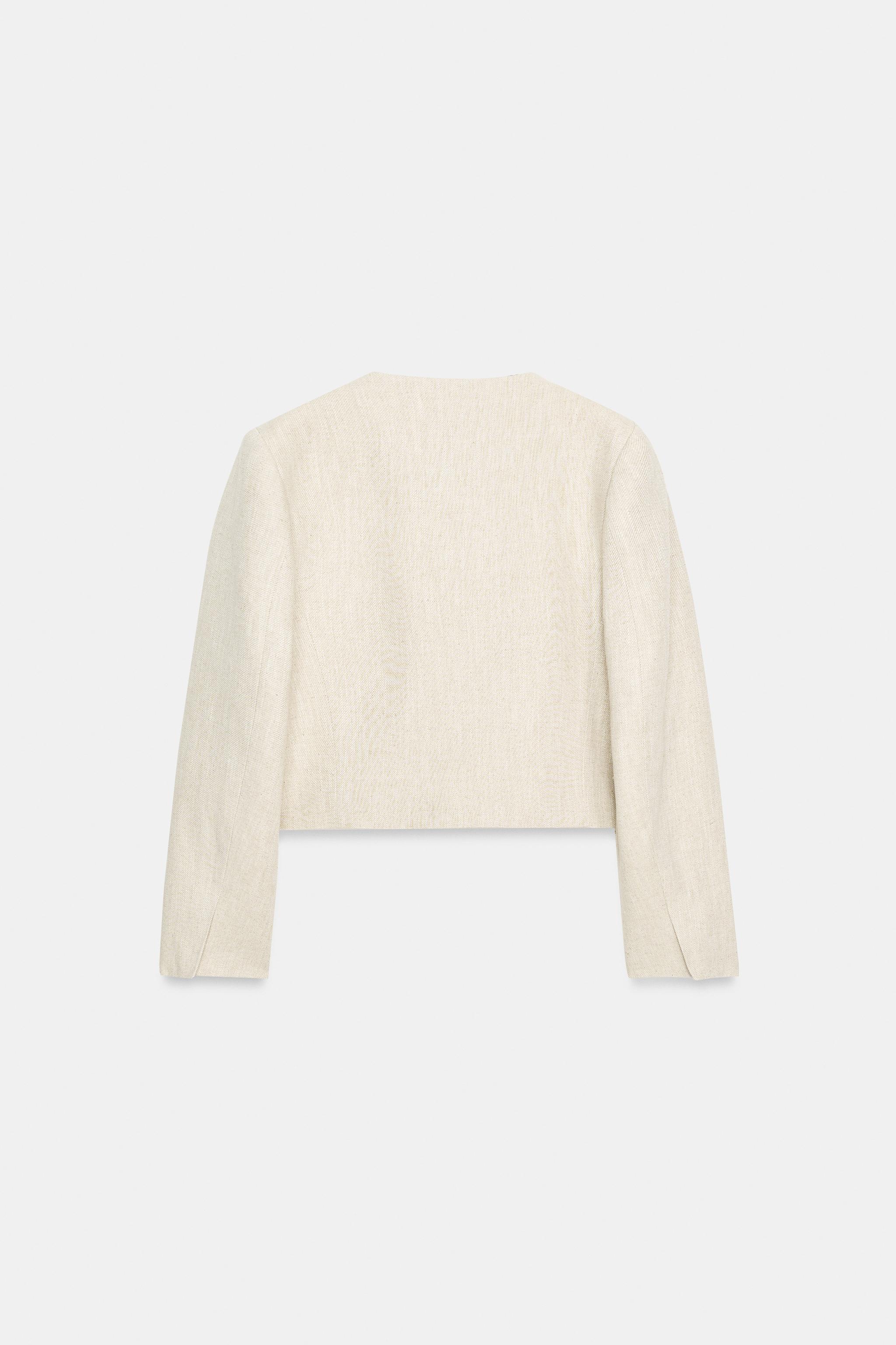 BLAZER EN TISSU RUSTIQUE