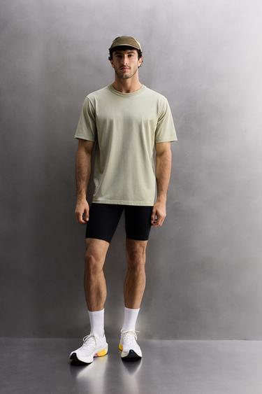 RELAXED FIT TRAINING T-SHIRT - Grey green by Zara