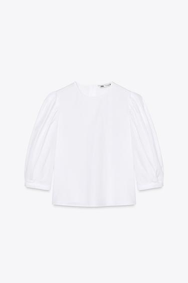 ZW COLLECTION POPLIN SHIRT - White by Zara