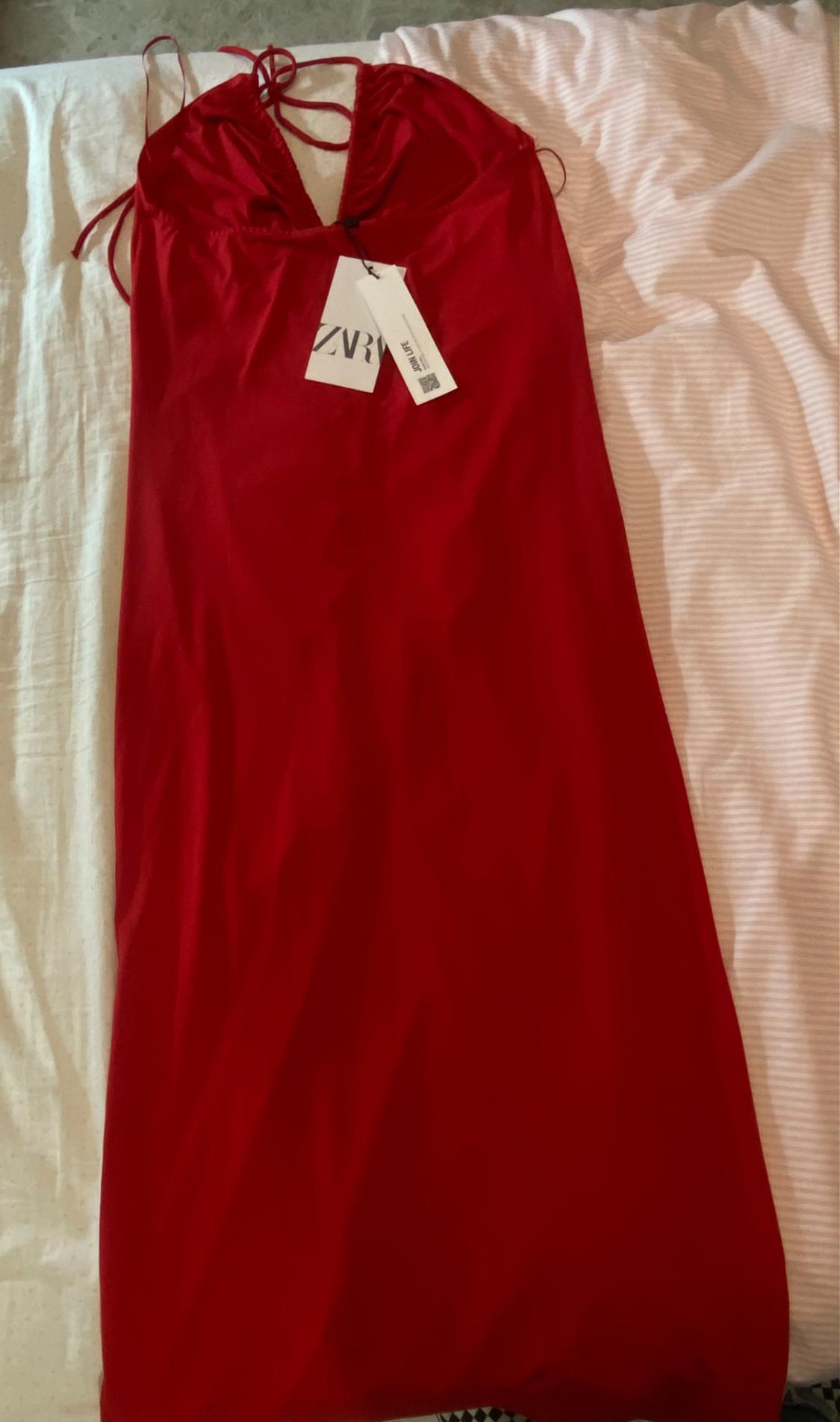 MIDI DRESS WITH GATHERED DETAIL - Image 5