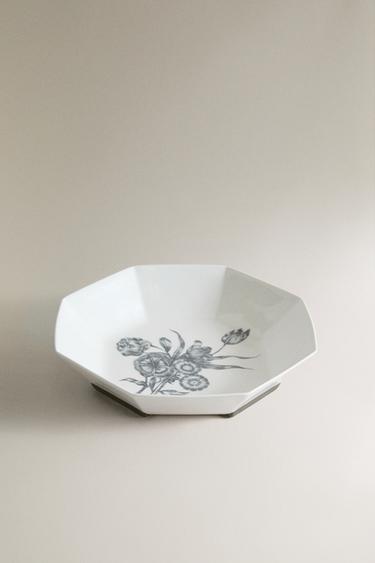 THE SKY OCTAGONAL DEEP PLATE — White 2