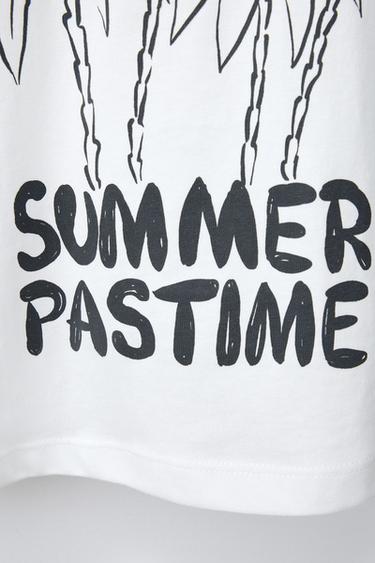 T-SHIRT IMPRIMÉ - Blanc de Zara - Image 3