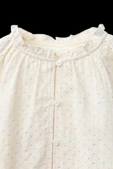 STUDDED BLOUSE - Vanilla by Zara