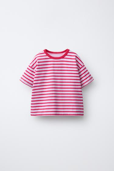 GESTREIFTES T-SHIRT - Rot von Zara - Bild 0