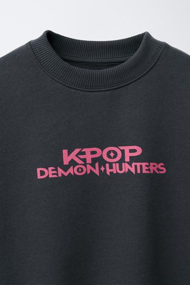 KPOP DEMON HUNTERS™ NETFLIX © PRINTED SWEATSHIRT - Anthracite grey by Zara - Image 3