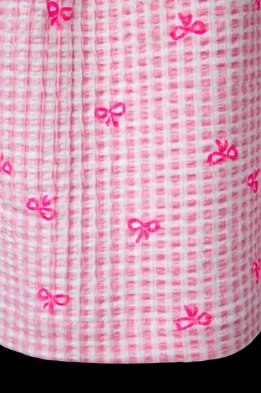 KLEID MIT PRINT UND VOLANT - Rosa von Zara