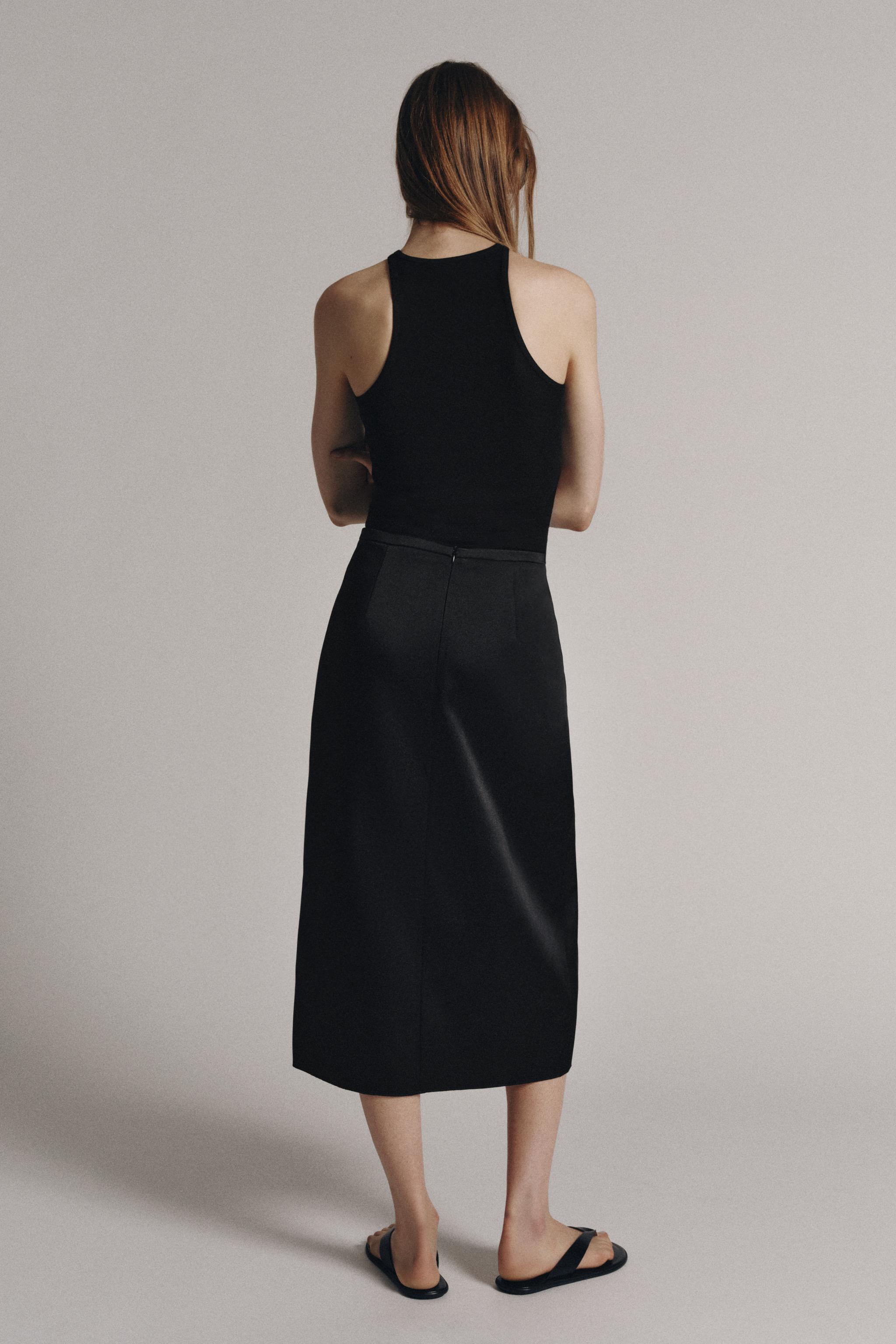 Женские юбки Zara SATIN EFFECT FROG FASTENING SKIRT ZW COLLECTION — фото 3