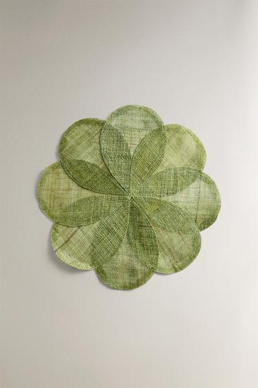 FLOWER RAMIE PLACEMAT - Green by Zara